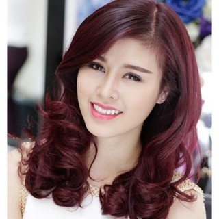 THUỐC NHUỘM PHỦ BẠC KELLA A+ MÀU đỏ sậm ÁNH đồng 100ML KÈM OXI