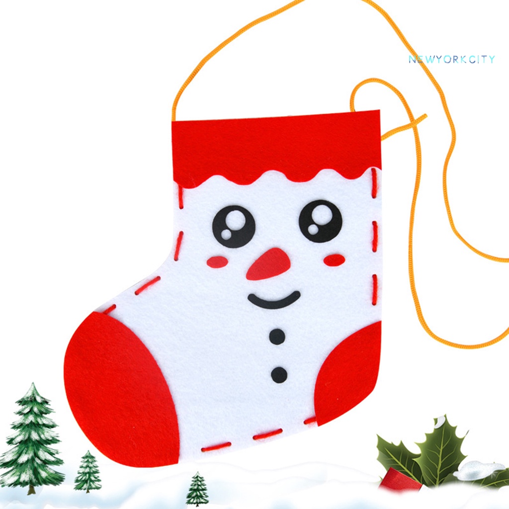 1 Đôi Vớ Thủ Công Màu Sắc Tươi Sáng Thân Thiện Với Môi Trường Cho Trẻ Mẫu Giáo / Trẻ Em DIY