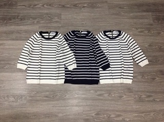 Áo len kẻ zara