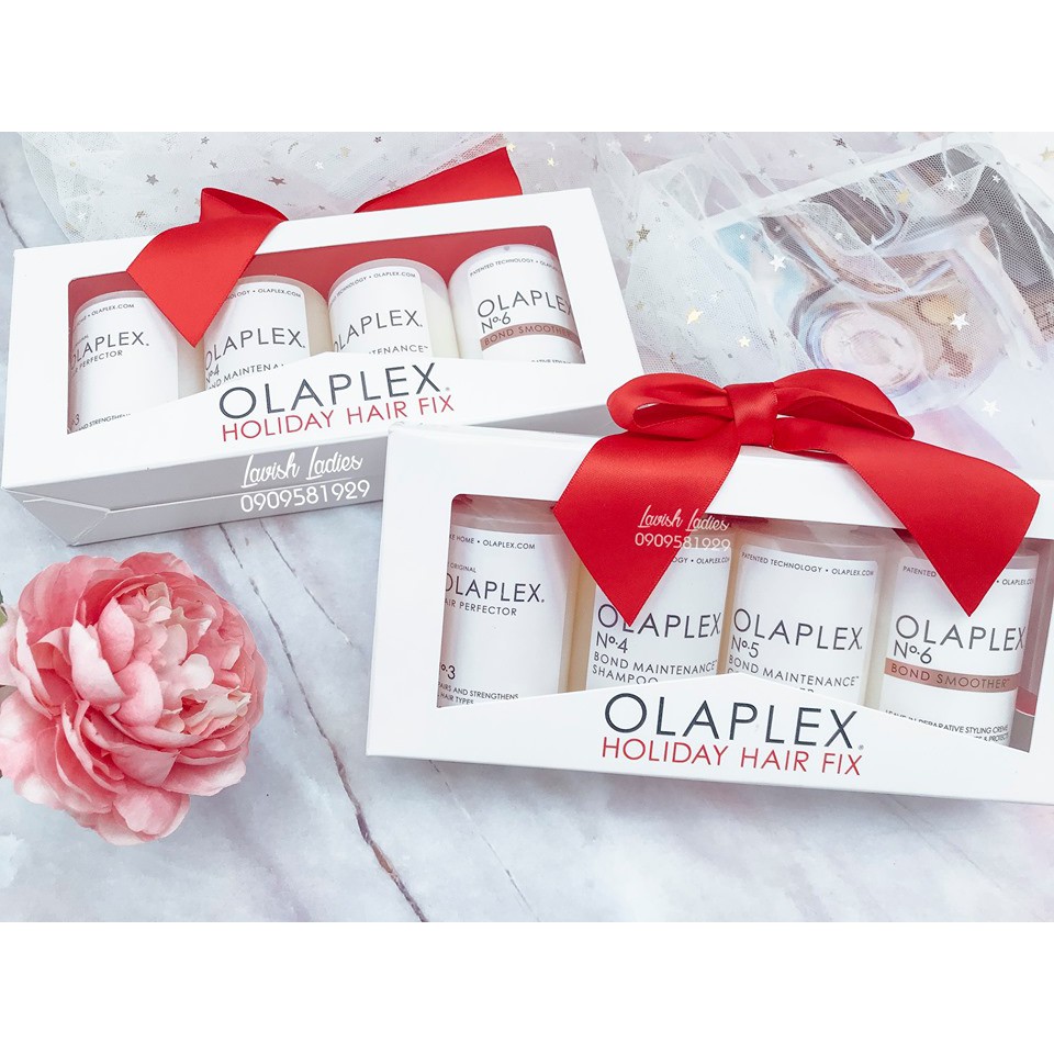 OLAPLEX set 4 món phục hồi tóc chuyên sâu OLAPLEX No.3 - No.4 - No.5 - No.6