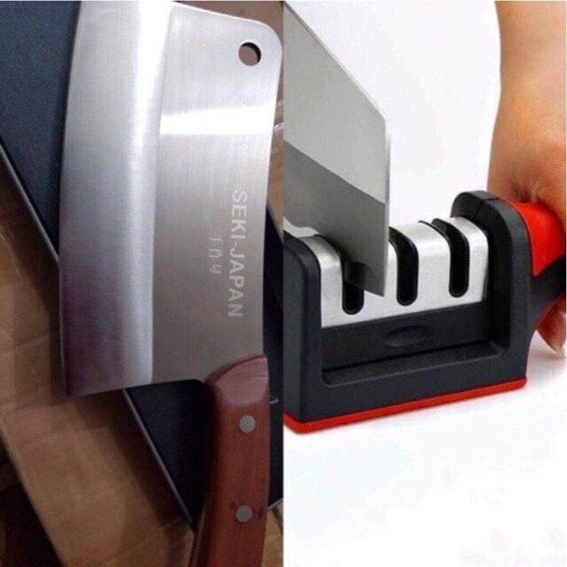 Dụng cụ mài dao kéo 3 cấp độ cầm tay mài dao nhanh bén siêu tiện lợi