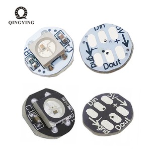 10 Cái / 50 Cái Một Bán Đen Trắng 5V WS2812B SK6812 RGB Giao Hưởng Nhỏ Đèn Tròn Hạt Đầy Đủ Màu Ổ Đĩa Mô Đun Điều Khiển Thông Minh DIY