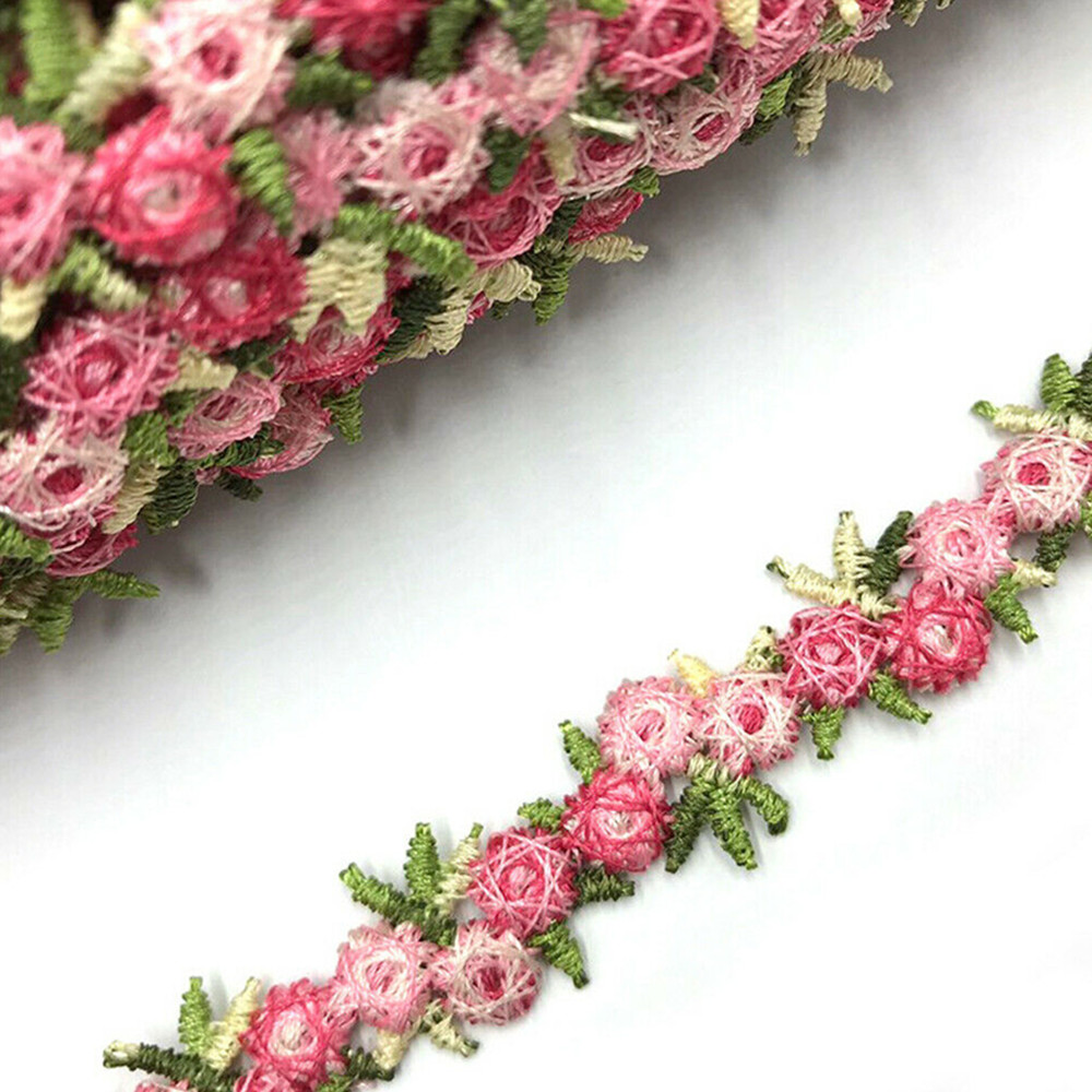 Cuộn dây ren hoa thêu thủ công trang trí cho đầm tiệc cưới đa năng