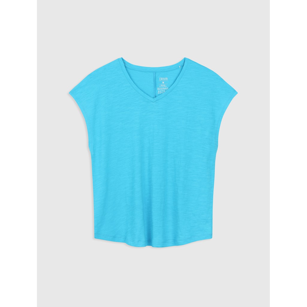 Áo phông nữ cotton cổ tròn tay ngắn CANIFA 6LT19W001