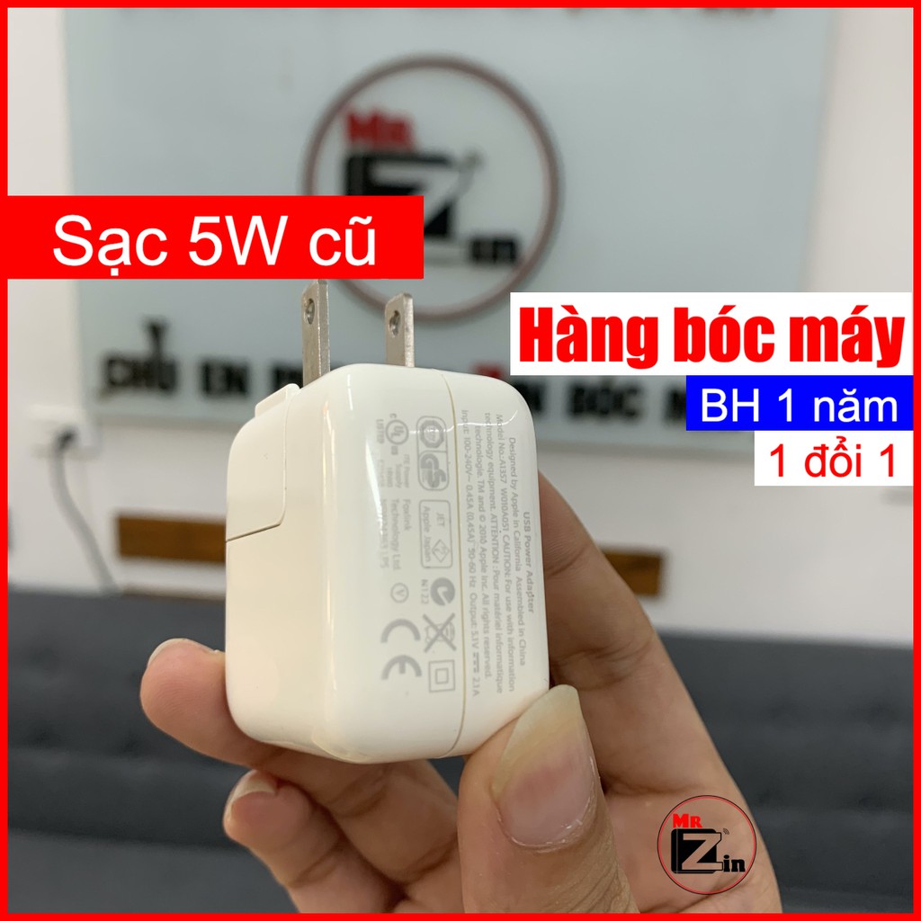 [HÀNG CHÍNH HÃNG] Củ Sạc 5W ip lpod bóc máy sạc tốt cho các đời 6 6S 7 8 Plus X XR XS Max 11