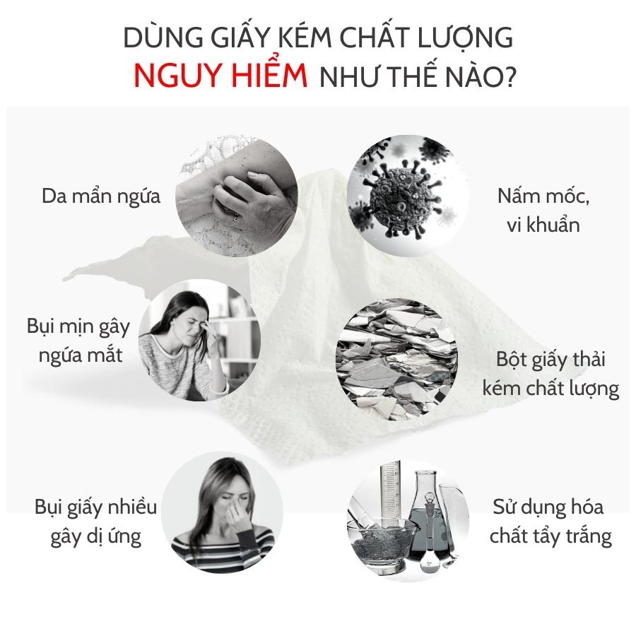 Thùng 9 gói giấy ăn gấu trúc khổ lớn Silkwell 100% bột tre nhập khẩu cao cấp tiện lợi