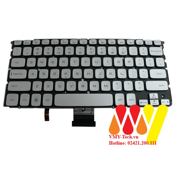 Bàn Phím Laptop Dell XPS 14Z 15Z L412Z L511Z L512Z L421X 15 L521X Bạc, cáp giữa, USNEW 100%