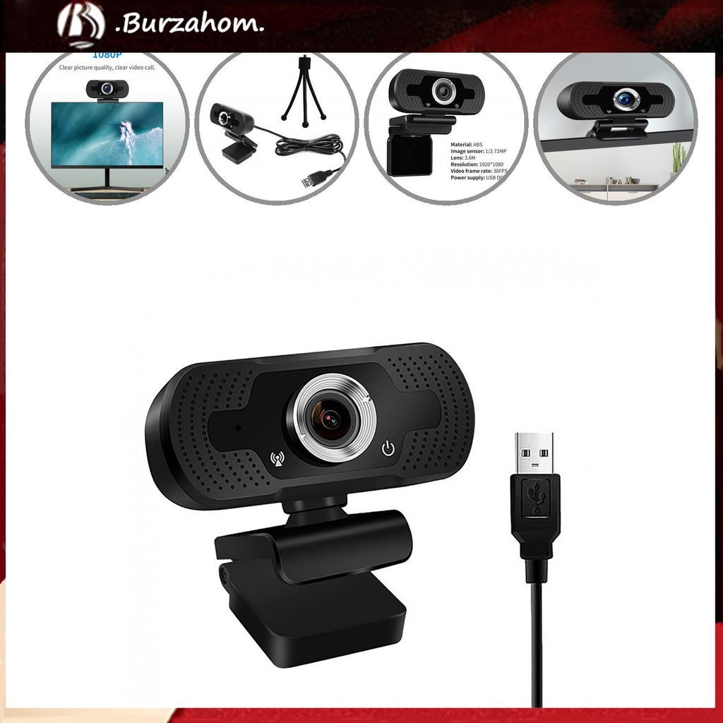 Webcam kỹ thuật số 1080P giảm tiếng ồn cho máy tính