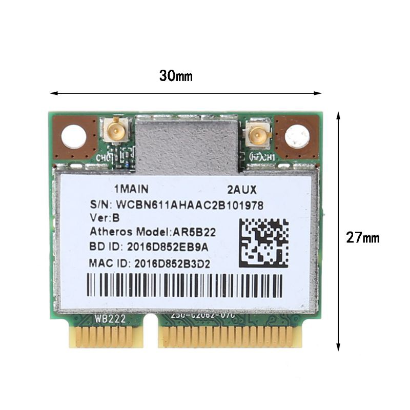 Usb Wifi 4.0 Ar9462 Ar5B22 Wp222 Mini Pcie 300mbps