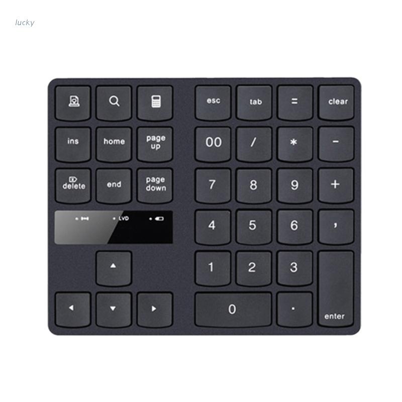 Bàn Phím Số Không Dây USB 2.4G 35 Phím Kỹ Thuật Số Chuyên Dụng Cho Laptop Máy Tính