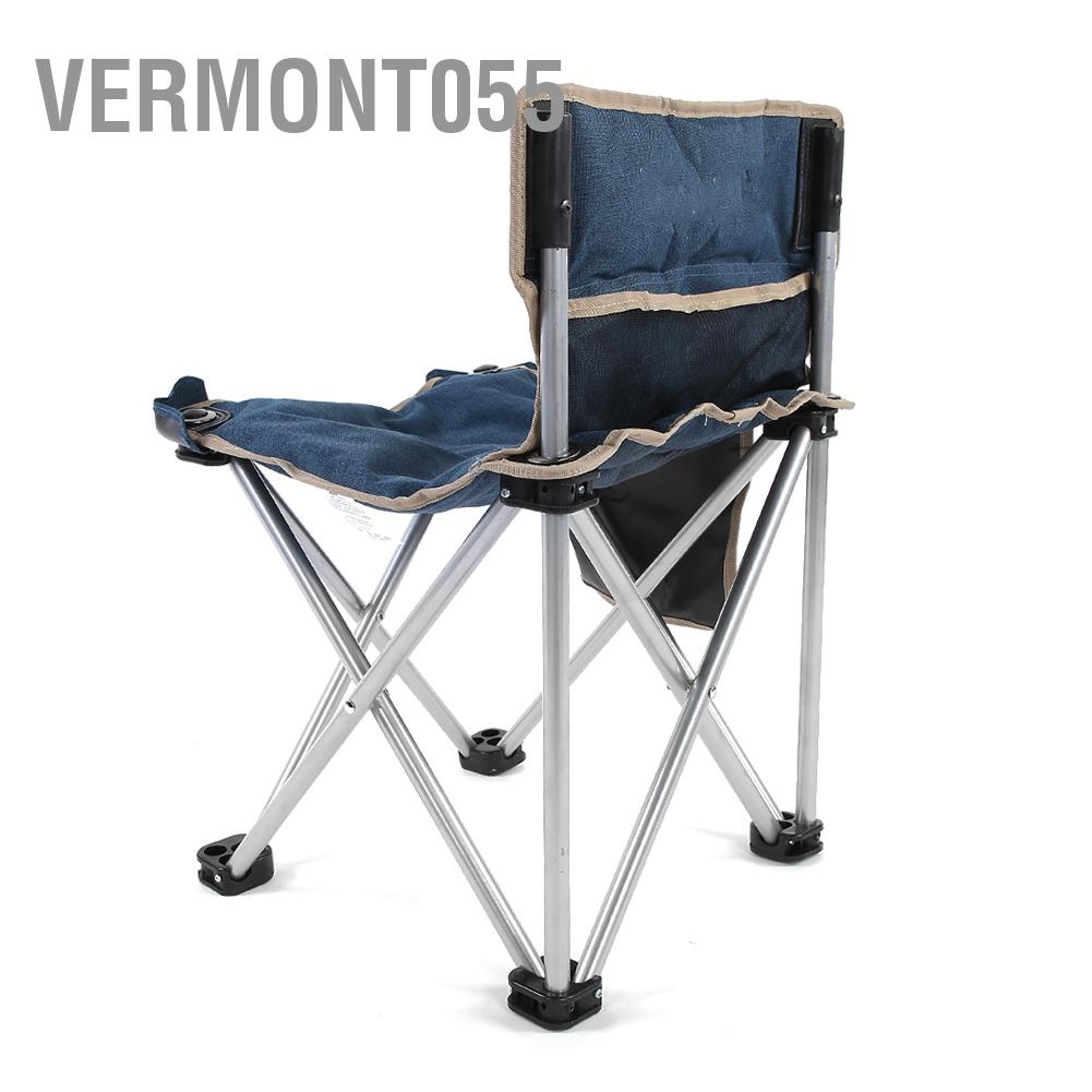 Có thể bán buôn Ghế ngoài trời có thể gập lại Cắm trại di động Câu cá dã ngoại tựa lưng túi Vermont055 Hàng giao ngay