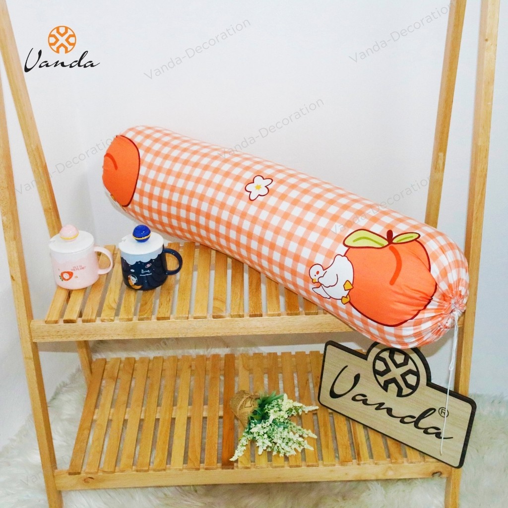 Vỏ gối ôm Cotton Poly người lớn kích thước 35cmx100cm nhiều họa tiết