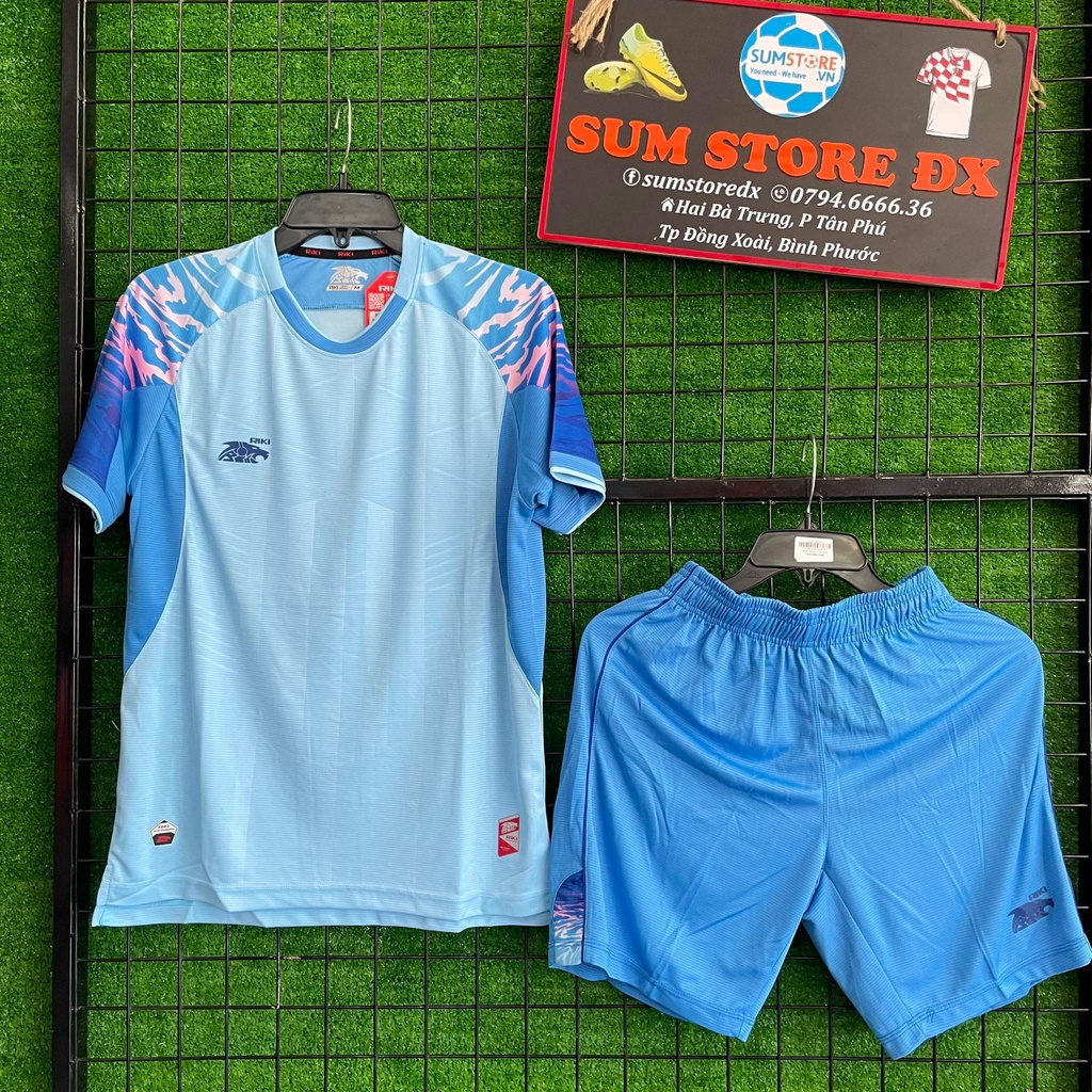 Quần Áo Đá Bóng Không LoGo RiKi Roll (6 Màu)_Mẫu Áo Đấu Hot, Giá Tốt 2021-2022