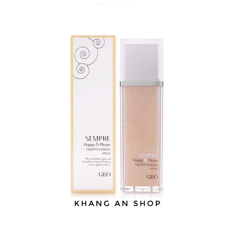 Kem nền Geo Lamy Sempre happy &amp; please liquid foundation