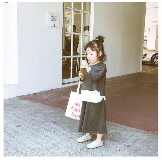 Set áo tà quần ống rộng vintage