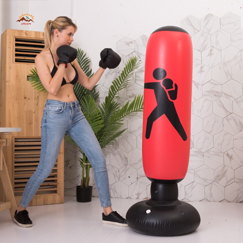 Túi hơi tập đánh boxing có chân đứng chuyên dụng tiện lợi