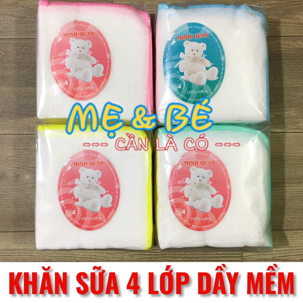 10 Cái Khăn Sữa Cho Bé Sơ Sinh 4 Lớp, Khăn Xô Mềm