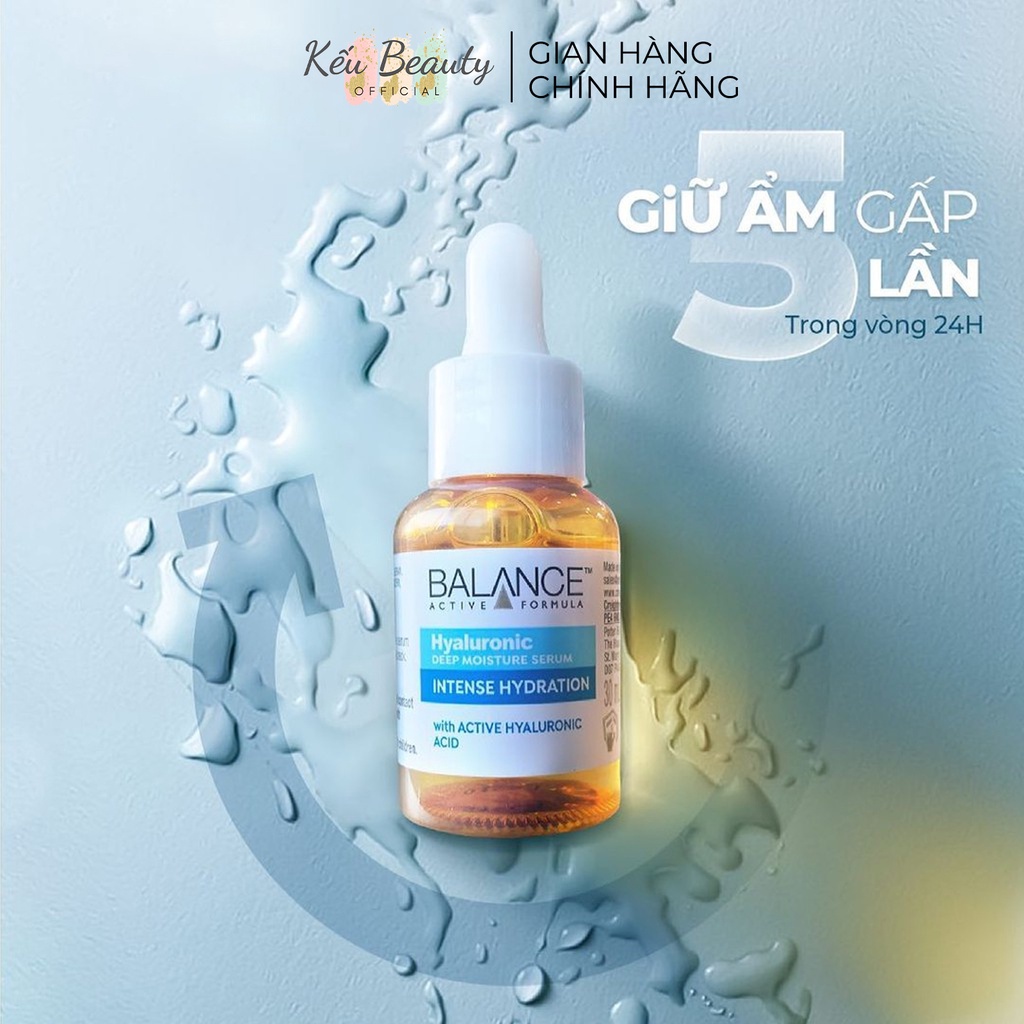 Serum cấp nước dưỡng ẩm Balance Active Formula Hyaluronic Deep Moisturizing 30ml