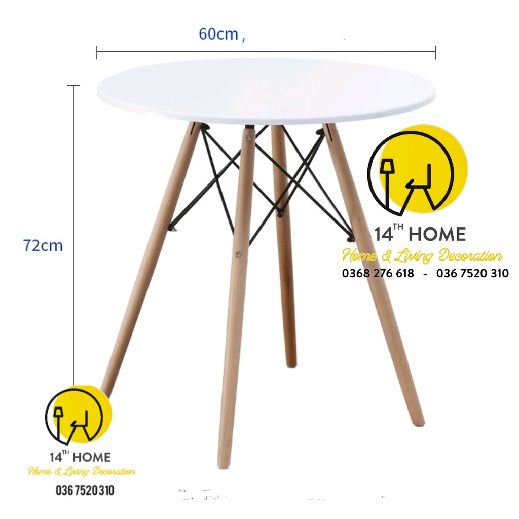 Bộ Bàn Ghế Eames (1 Bàn + 2 Ghế ) -Chọn Màu Bàn Ghế Nội Thất Phòng Khách