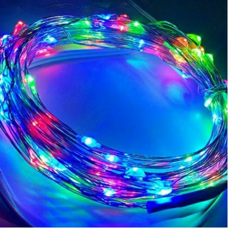 Sài Pin AA - Dây Đèn Fairy Light Đom Đóm Gần 3 Mét