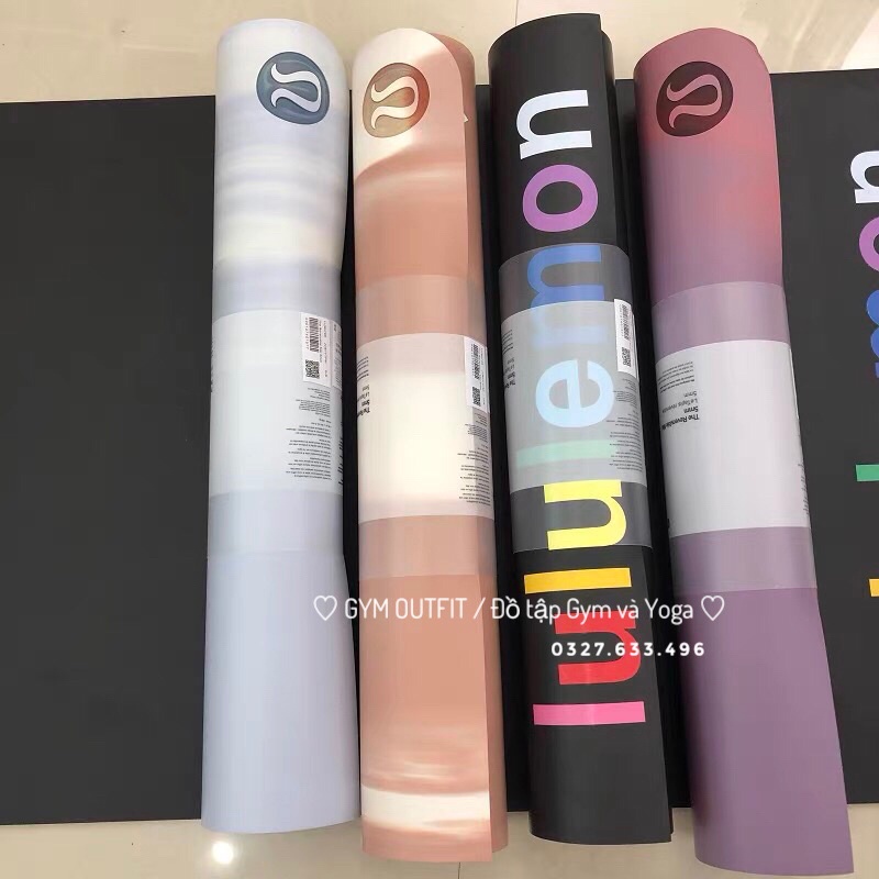 Thảm Tập Yoga Cao Su Cao Cấp Lululemon The Reversible Mat 5mm Wordmark