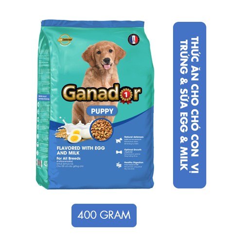 HN. Bao 20kg (5 loại) GANADOR Thức ăn chó dạng hạt cao cấp (gồm 50 gói nhỏ) cho chó mọi lứa tuổi