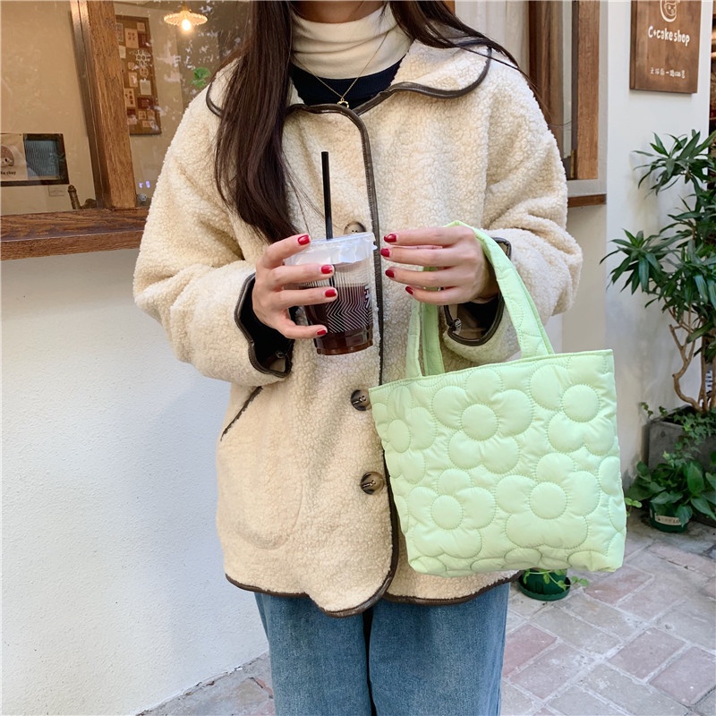 ENVIROSAX Túi xách đựng bữa ăn trưa màu trơn thời trang cao cấp cho nữ