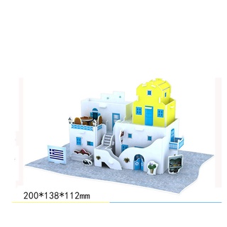 Kiến trúc nhà hy lạp - mô hình nhà giấy 3d