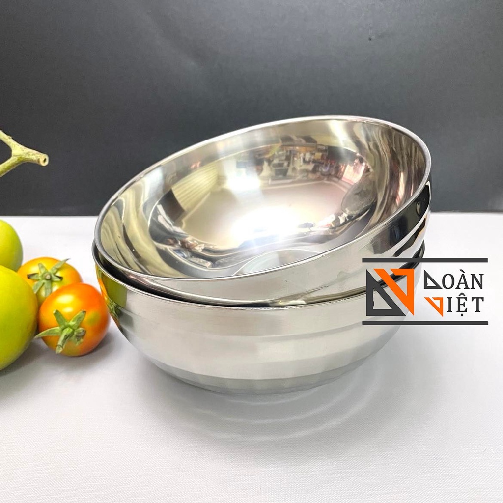 [MẪU KIM CƯƠNG] TÔ CHÉN INOX 304 CÁCH NHIỆT 2 LỚP CAO CẤP, Sản phẩm gồm nhiều Size với đường kính Size 11,15,17 cm