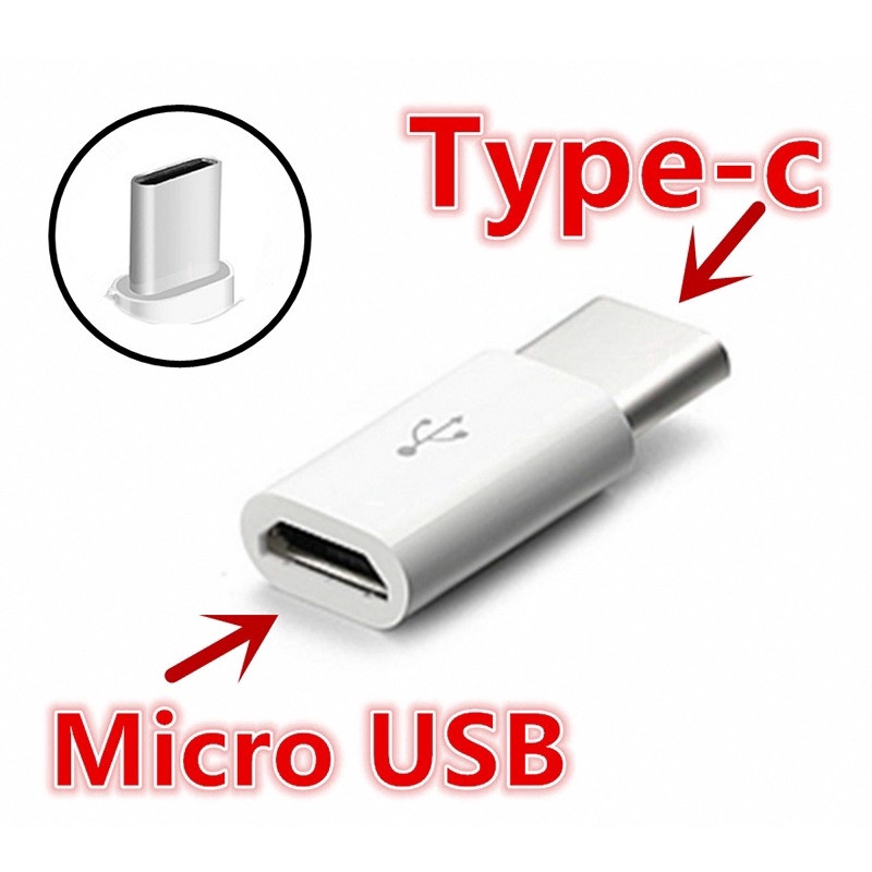 Bộ 2 đầu chuyển đổi Micro USB sang Type-C cho Android