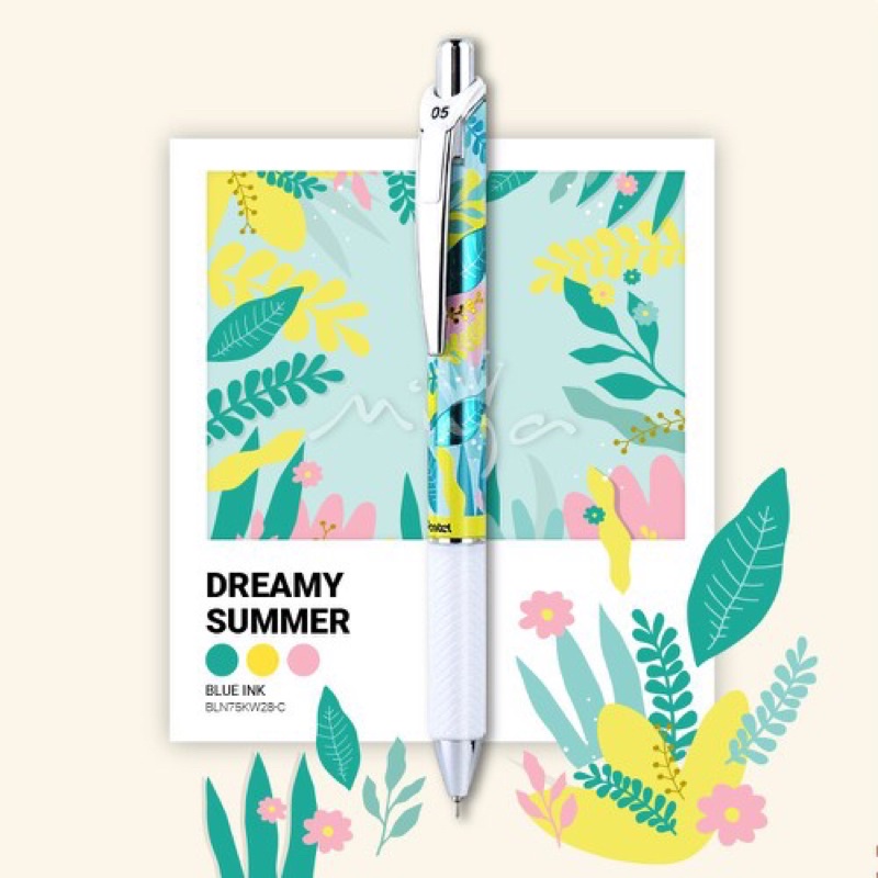 Siêu phẩm Energel Kawaii+ 4 : Floral Edition 0.5mm Phong Cách Nhật Bản | Bút Bi Gel Siêu Mượt Siêu Nhanh Khô