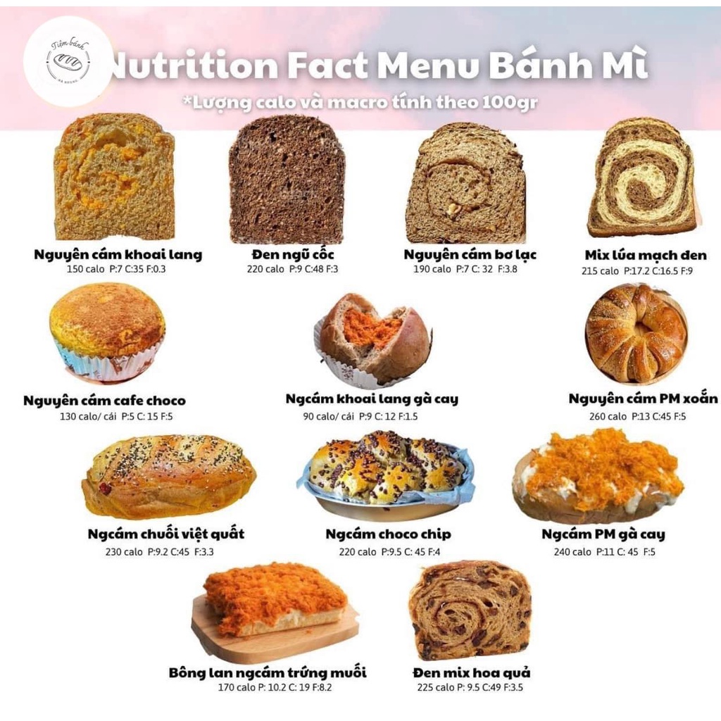 Bánh Mì Nguyên Cám Ruốc Gà Phomai Eatclean Dành Cho Người Ăn Kiêng