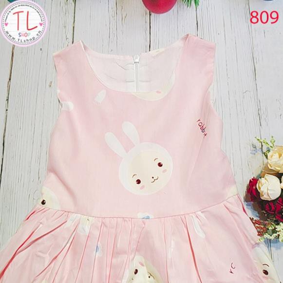 Thời trang trẻ em -  Đầm xòe chú cừu vui vẻ cho bé yêu - Đầm bé gái - Váy bé gái