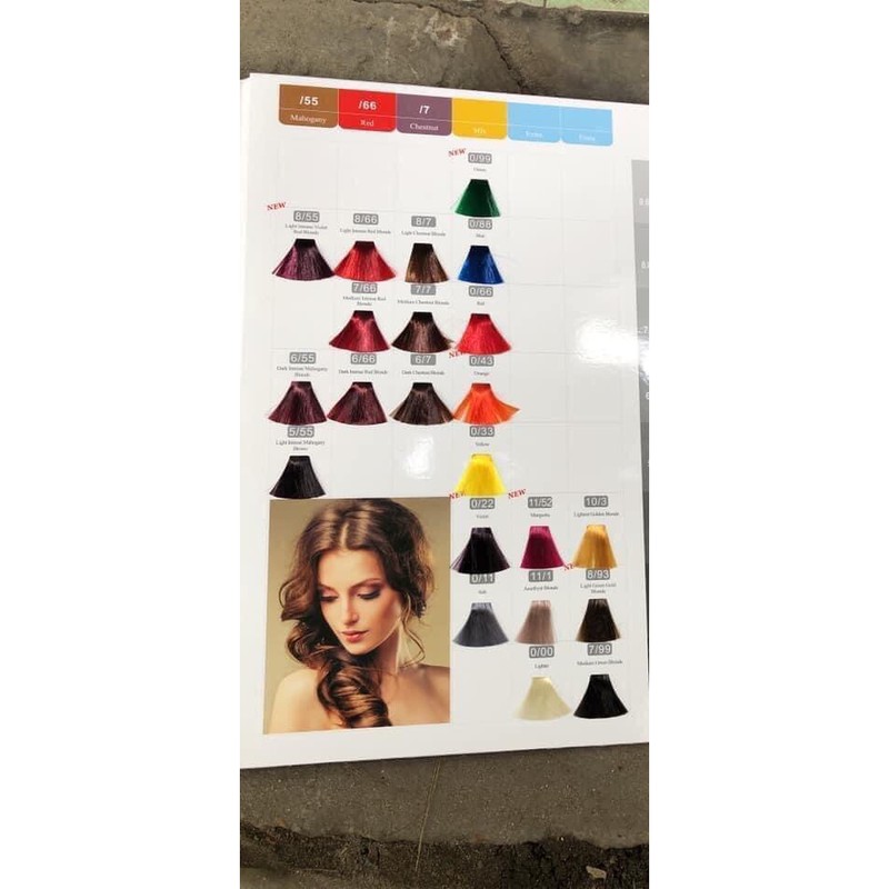 20 tuýp thuốc nhuộm tóc thời trang colorline tự chọn màu( k kèm õy)