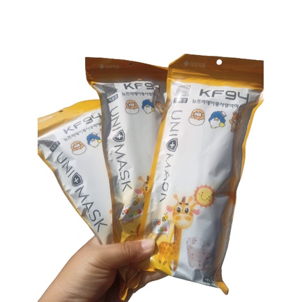 Mua 1 được 4 khẩu trang 4 lớp kf94 em bé unimask 50 cái - ảnh sản phẩm 5