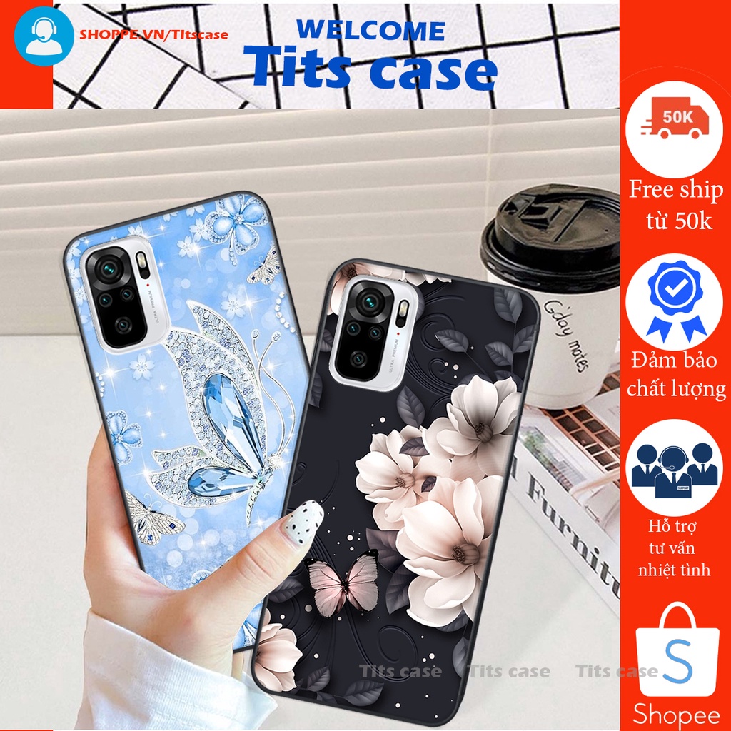 Ốp lưng  Xiaomi REDMI NOTE 10 in hình thiên nga,hoa may mắn, đặc sắc ĐỘC - LẠ - BỀN