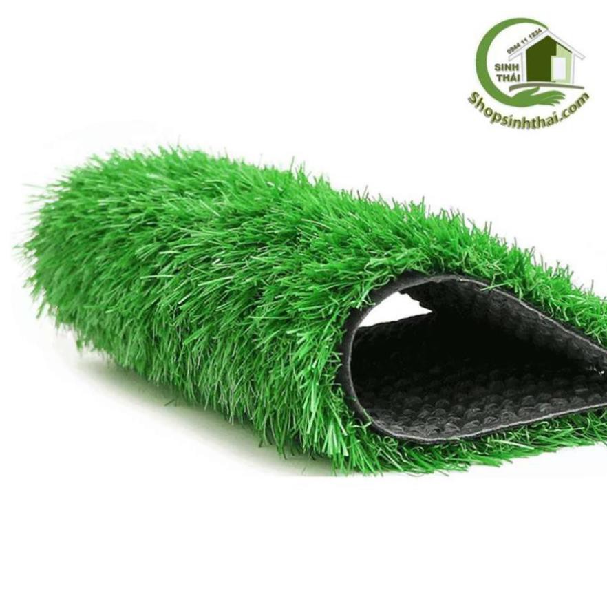 Tấm cỏ nhựa xanh cao câp trang trí hồ cá, sân vườn, mô hình