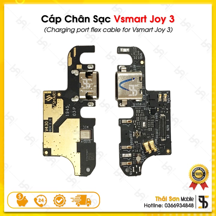 Cáp Chân Sạc Vsmart Joy 3 / V430A - Cụm Bo Mạch Sạc Điện Thoại Vsmart Zin Bóc Máy