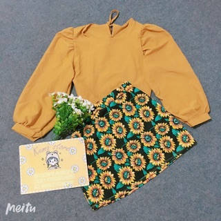 [ẢNH THẬT] SET VÁY HOA HƯỚNG DƯƠNG