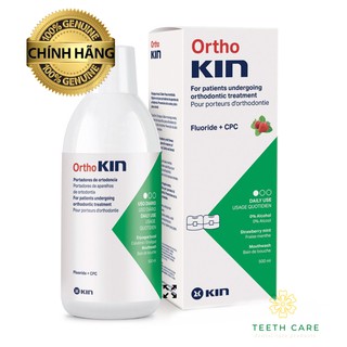 NƯỚC SÚC MIỆNG ORTHOKIN DÀNH CHO RĂNG NIỀNG, CHỈNH NHA - 500ml