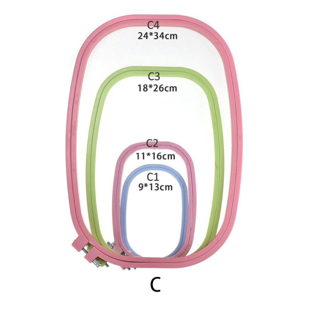 Khung căng vải chuyên dụng cho tranh thêu chữ thập bằng nhựa hình vuông tiện lợi