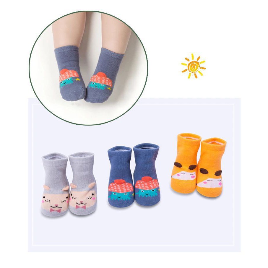 SET 6 đôi tất PONY KIDS cổ cao cho bé đóng túi zip chuẩn loại 1