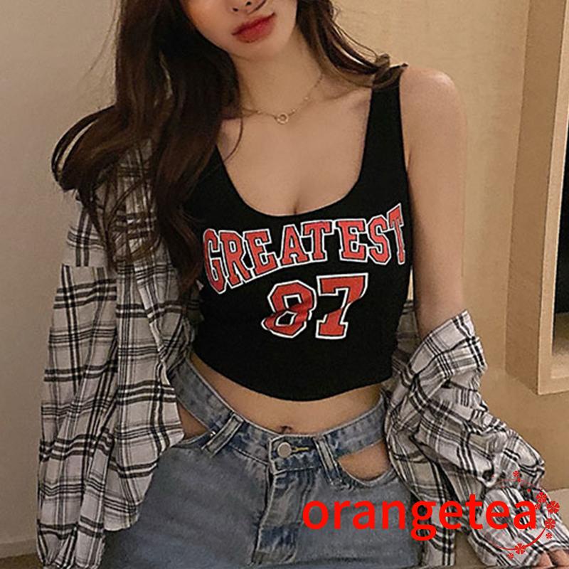 Áo Lửng Nữ Không Tay Cổ Chữ U Quyến Rũ