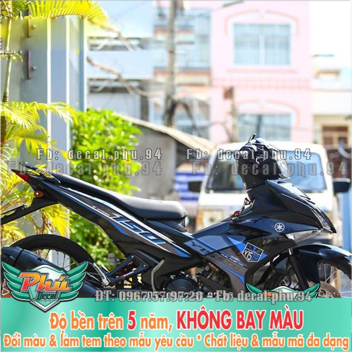 Tem rời EX 150 Y15 ZR đen xám (P) -1