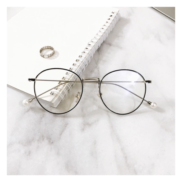 Gọng kính tròn thời trang Pearl Glasses kính tròn Unisex