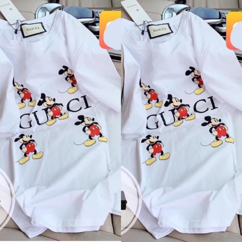 Áo mickey trắng. Các loại áo thun form rộng dấu quần - Thảo La shop. Có bán sỉ