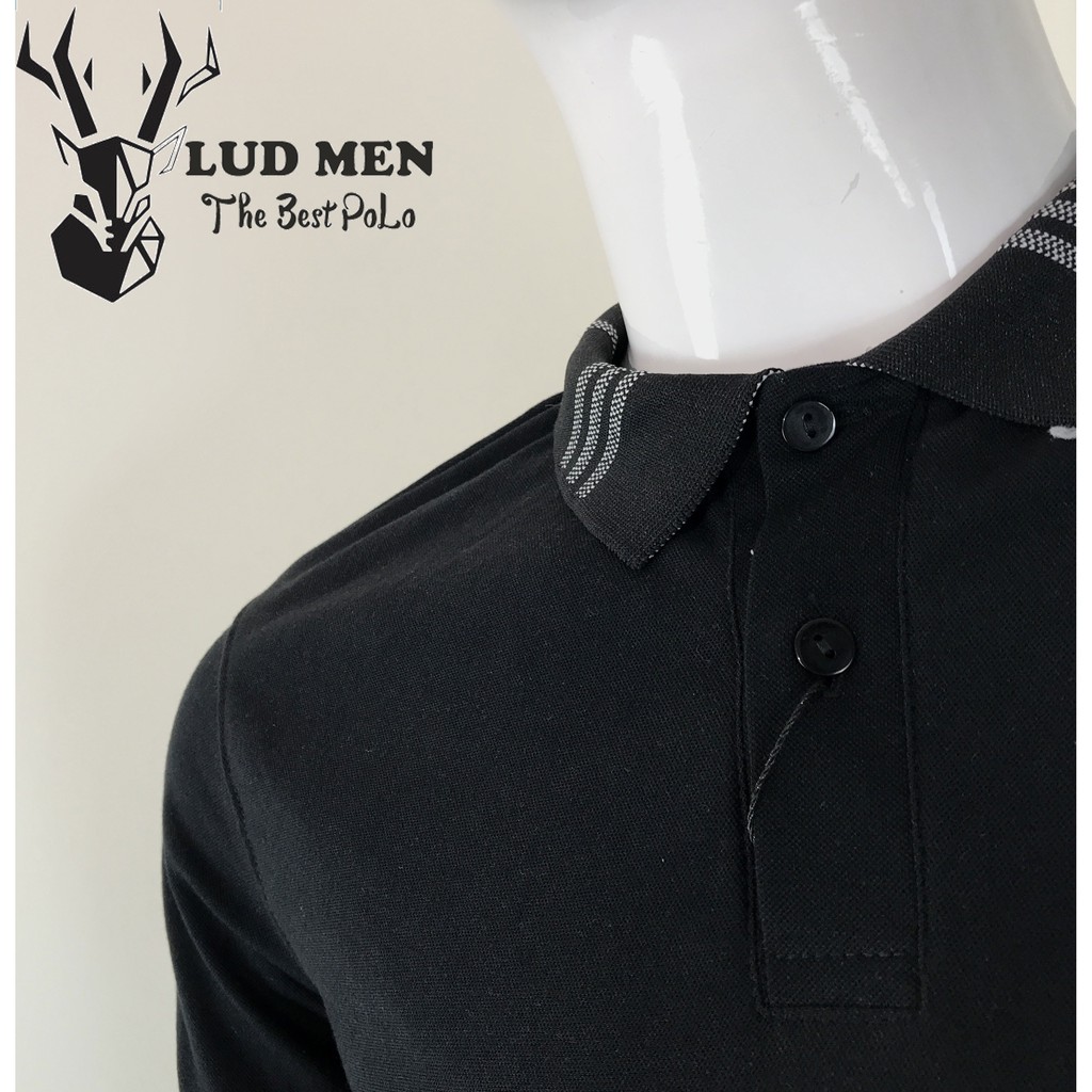 🔥[ HOT SALE - POLO NAM ]Áo polo nam Lud.men cổ bo dệt cao cấp, áo thun nam có cổ tay lỡ, bền đẹp