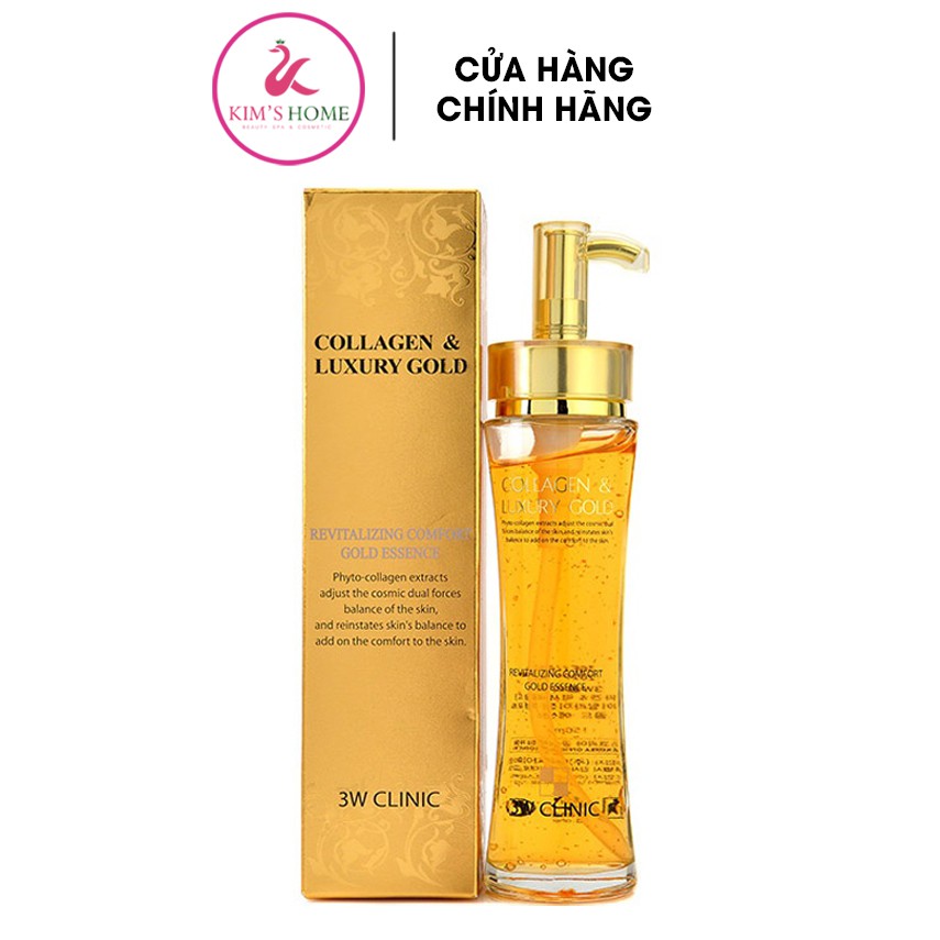 Tinh Chất Vàng Dưỡng Trắng, Tái Tạo Da 3W Clinic Collagen & Luxury Gold 150ml