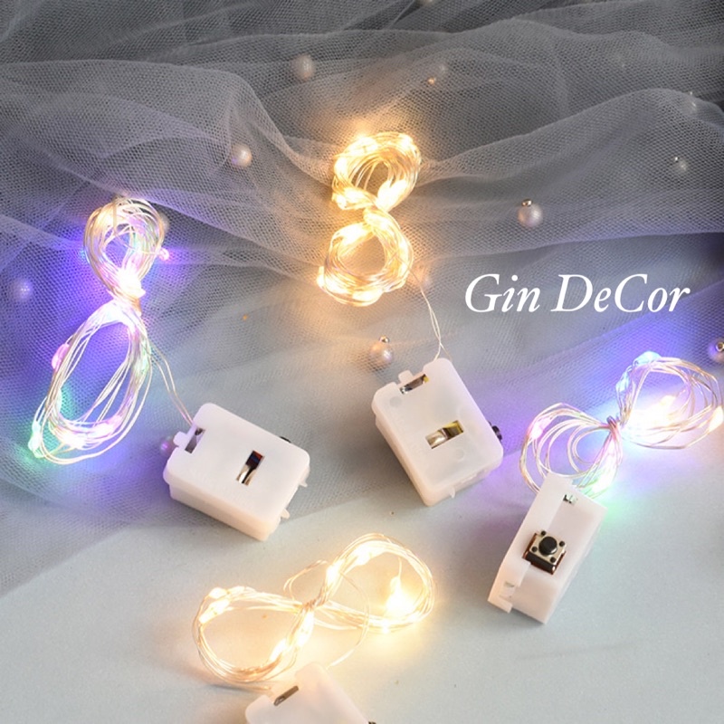 Dây đèn Led fairylight ,dây đèn đom đóm 1 mét dùng pin