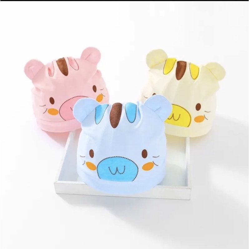 Mũ sơ sinh tai gấu cho bé 0-6kg